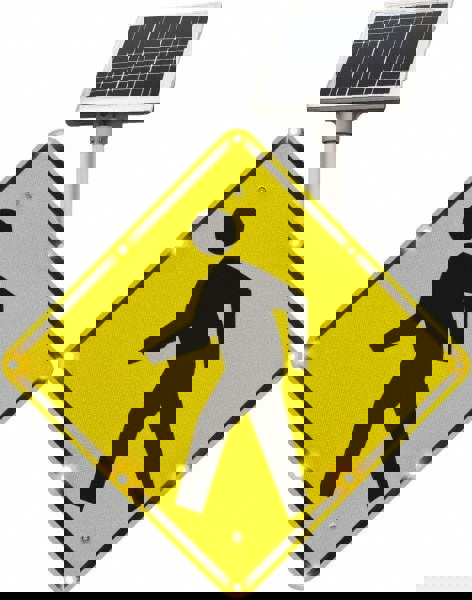 Pedestrian Crossing Sign: Diamond